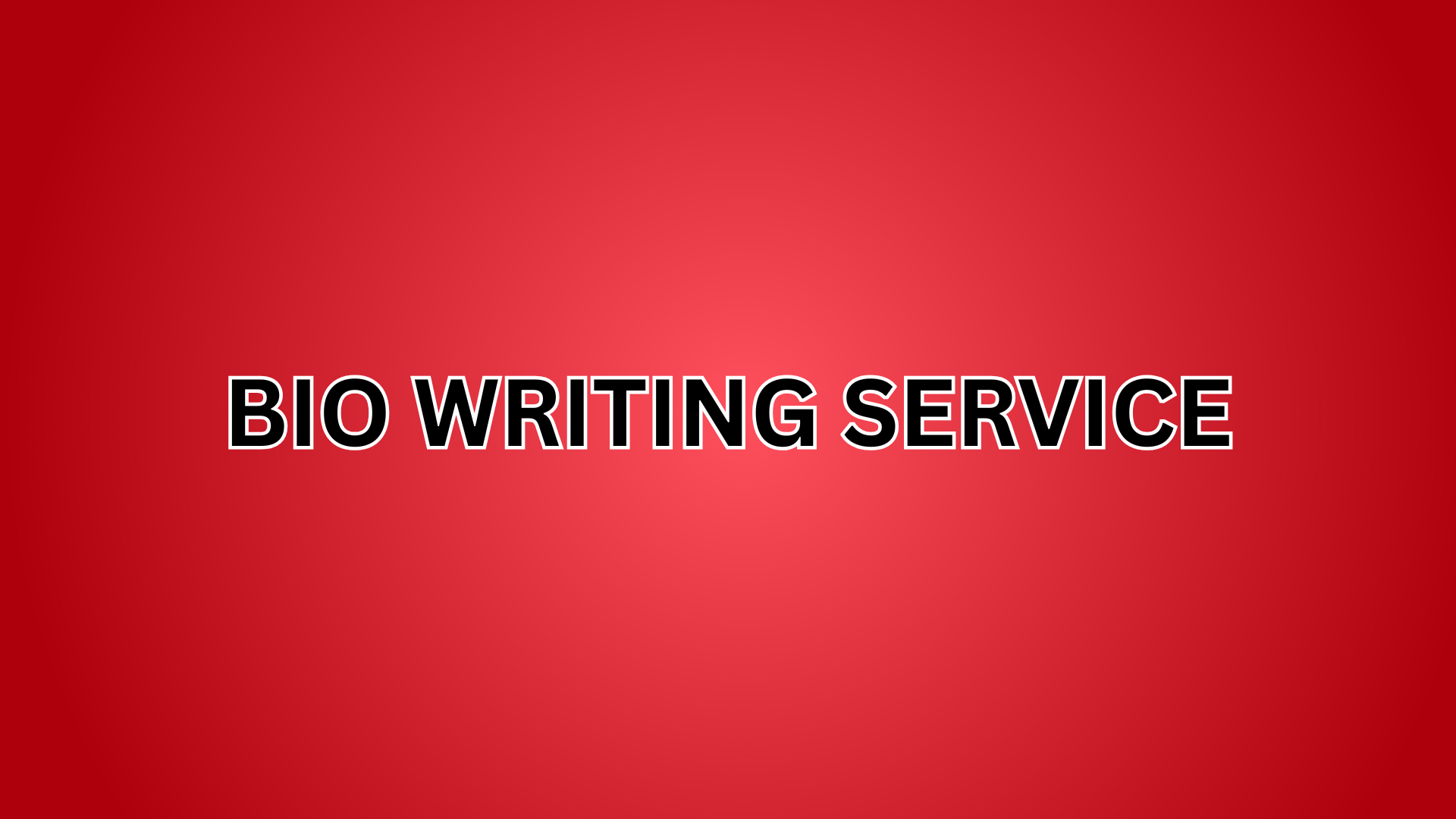 Bio Writing Service