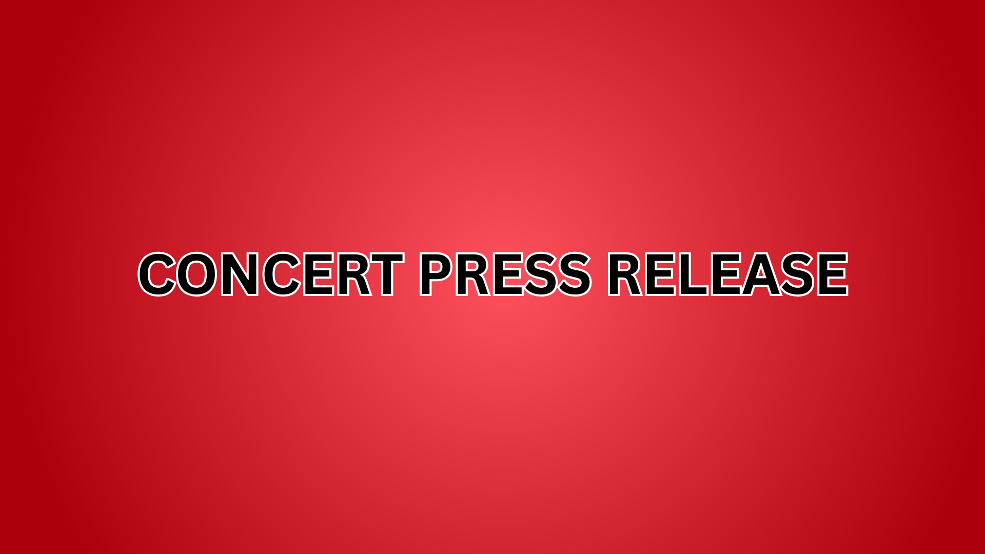 Concert Press Release